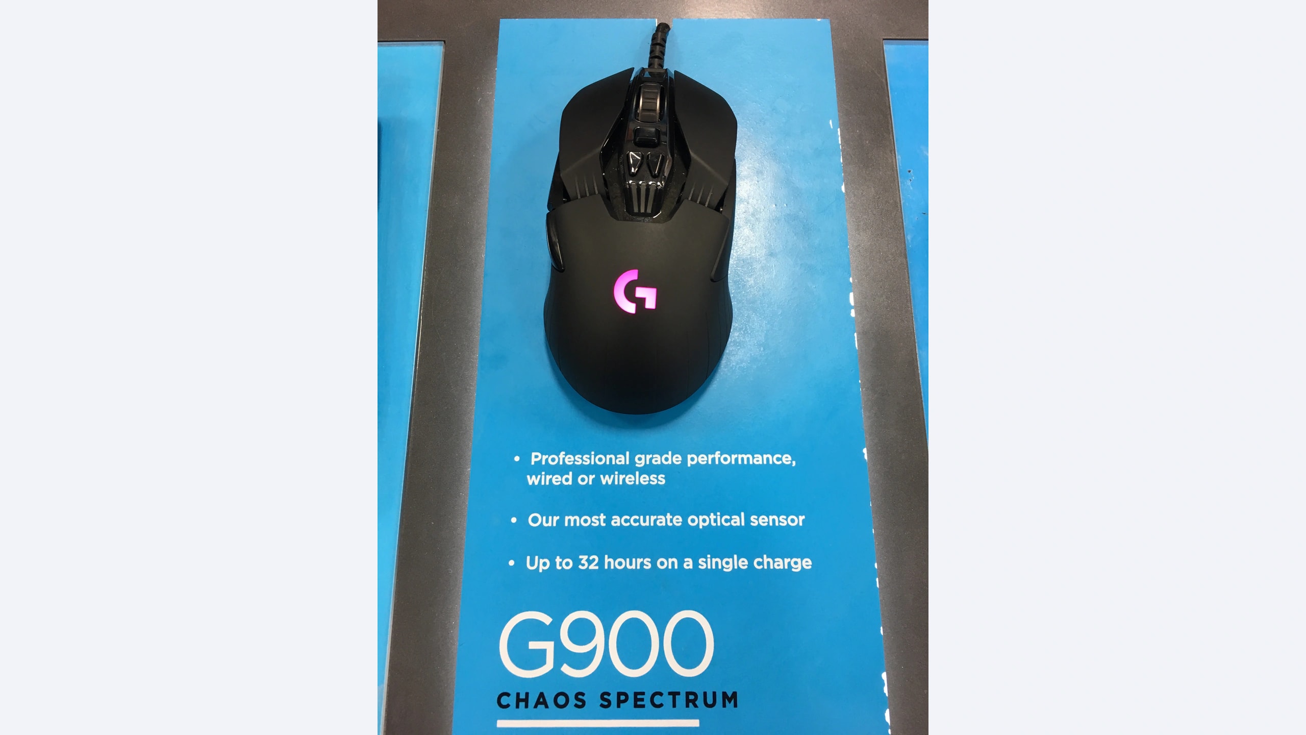 Black Logitech G900 Chaos Spectrum wired exhibition sample